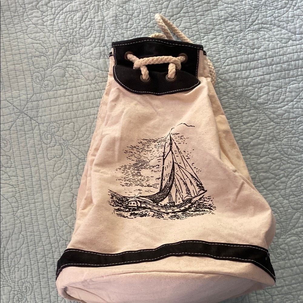 Tan Canvas Backpack